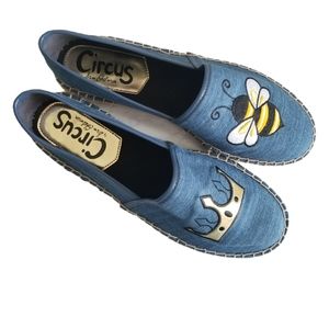 Blue Queen Bee Espadrilles